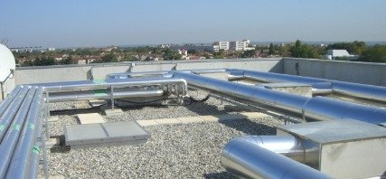 Réseaux de ventilation sur toiture